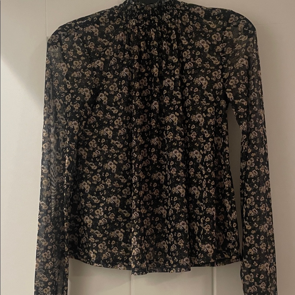 Wild Fable floral turtleneck